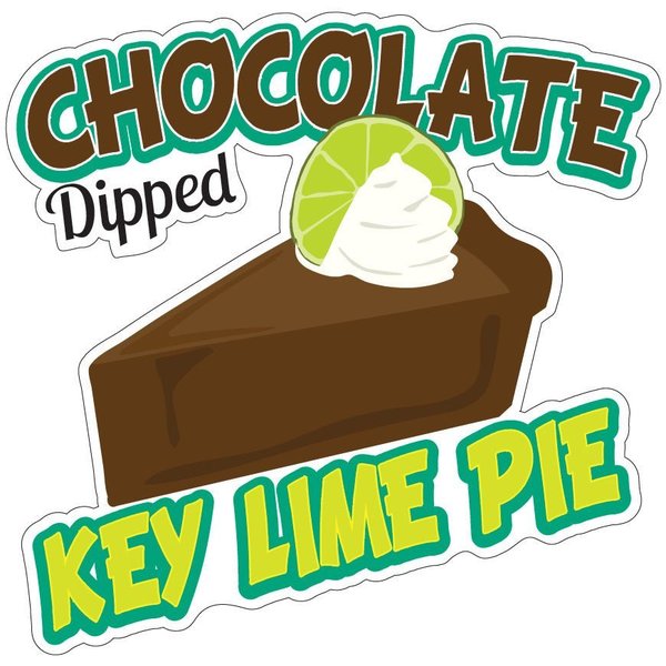 Signmission Chocolate Dipped Key Lime Pie Concession Stand Food Truck Sticker, D-8 Chocolate Dipped Key Lime Pie D-DC-8 Chocolate Dipped Key Lime Pie19
